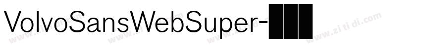 VolvoSansWebSuper字体转换