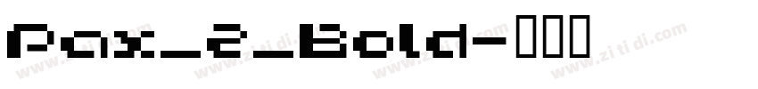 Pax_2_Bold字体转换