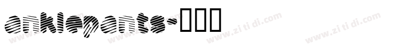 anklepants字体转换
