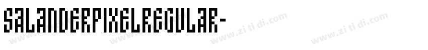 SalanderPixelRegular字体转换