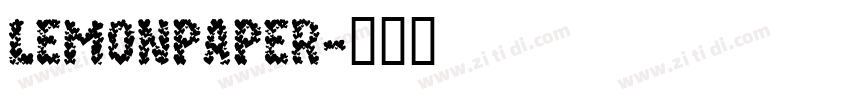 LemonPaper字体转换