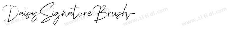 DaisySignatureBrush字体转换 DaisySignatureBrush字体转换
