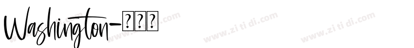 Washington字体转换