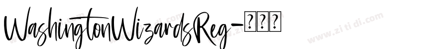 WashingtonWizardsReg字体转换