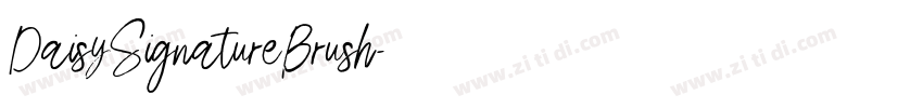 DaisySignatureBrush字体转换 DaisySignatureBrush字体转换