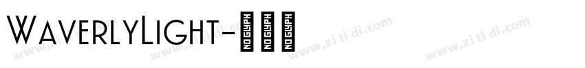 WaverlyLight字体转换