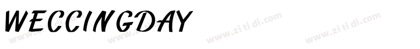 WeddingDay字体转换