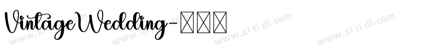 VintageWedding字体转换