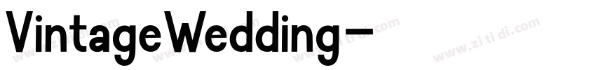 VintageWedding字体转换