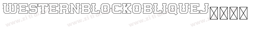 WesternBlockObliqueJ字体转换