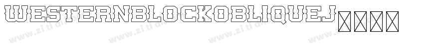 WesternBlockObliqueJ字体转换
