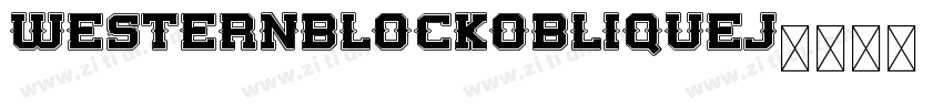 WesternBlockObliqueJ字体转换