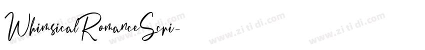 WhimsicalRomanceScri字体转换