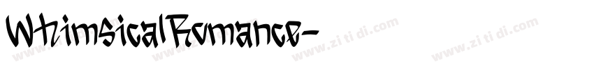 WhimsicalRomance字体转换