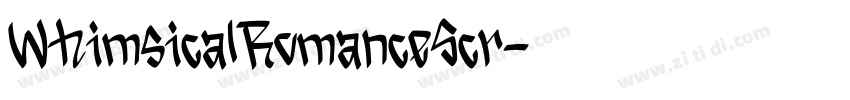 WhimsicalRomanceScr字体转换