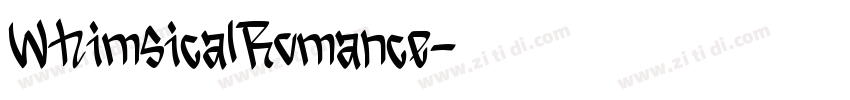 WhimsicalRomance字体转换