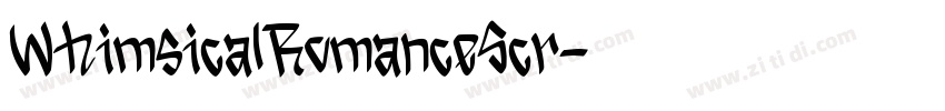 WhimsicalRomanceScr字体转换