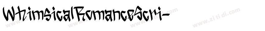 WhimsicalRomanceScri字体转换