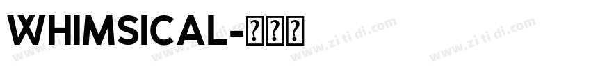 Whimsical字体转换