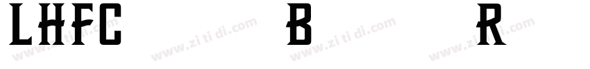 LHFCoolBlueRegular字体转换