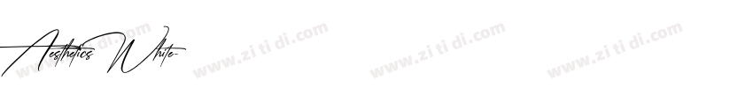 AestheticsWhite字体转换