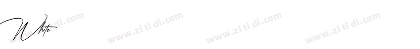 White字体转换