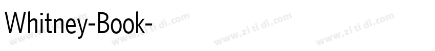 Whitney-Book字体转换 Whitney-Book字体转换