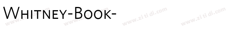 Whitney-Book字体转换 Whitney-Book字体转换