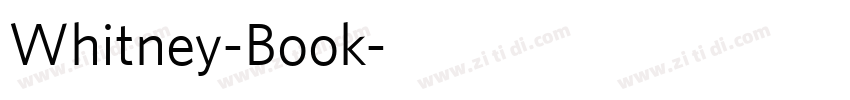 Whitney-Book字体转换 Whitney-Book字体转换