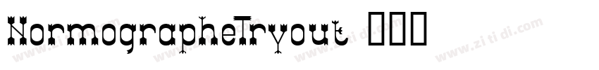 NormographeTryout字体转换