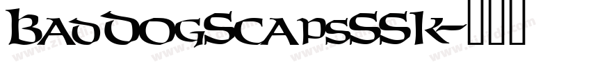 BadDogScapsSSK字体转换