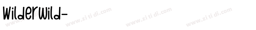Wilderwild字体转换