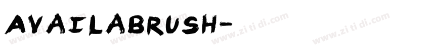 Availabrush字体转换