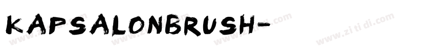 KapsalonBrush字体转换