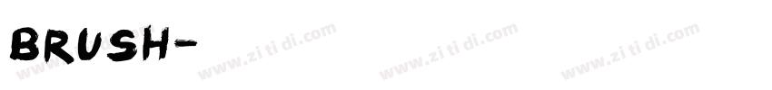 brush字体转换