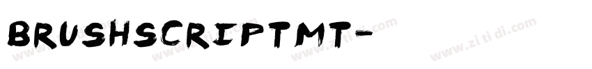 brushscriptmt字体转换
