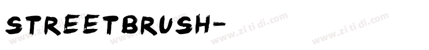 streetbrush字体转换