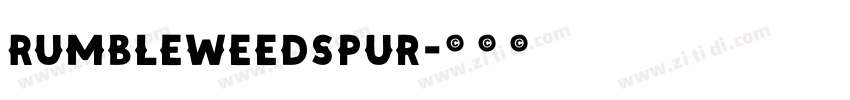 RumbleweedSpur字体转换