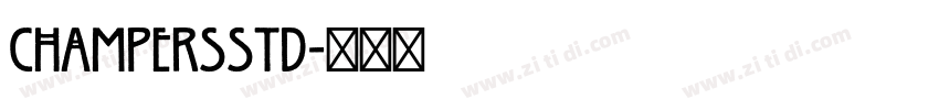 ChampersStd字体转换