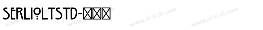 SerlioLTStd字体转换