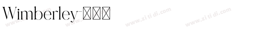 Wimberley字体转换