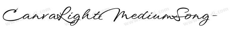 CanvaLightMediumSong字体转换