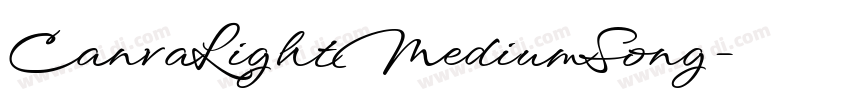 CanvaLightMediumSong字体转换