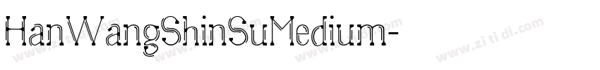 HanWangShinSuMedium字体转换 HanWangShinSuMedium字体转换