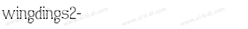wingdings2字体转换