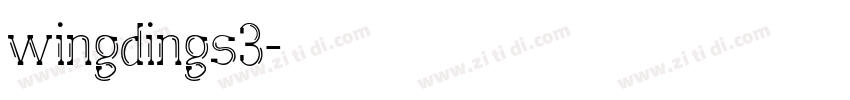 wingdings3字体转换