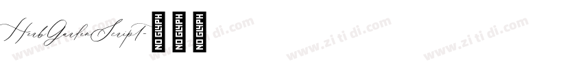 HerbGardenScript字体转换