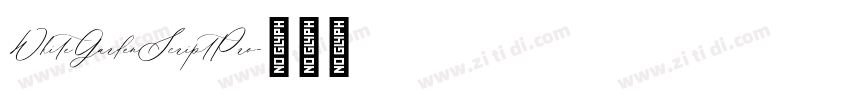 WhiteGardenScriptPro字体转换