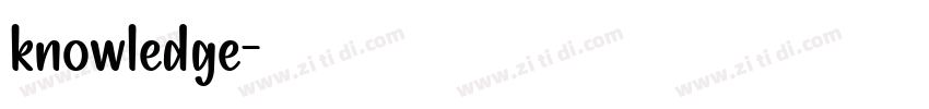 knowledge字体转换