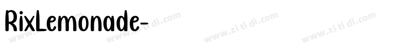 RixLemonade字体转换